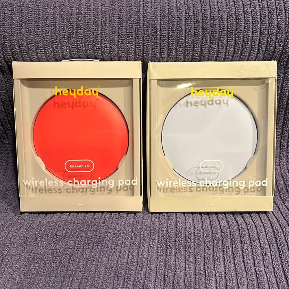 (2)-NIB-heyday-Qi Wireless 5W High Charging Speed Pads-Includes micro USB cables